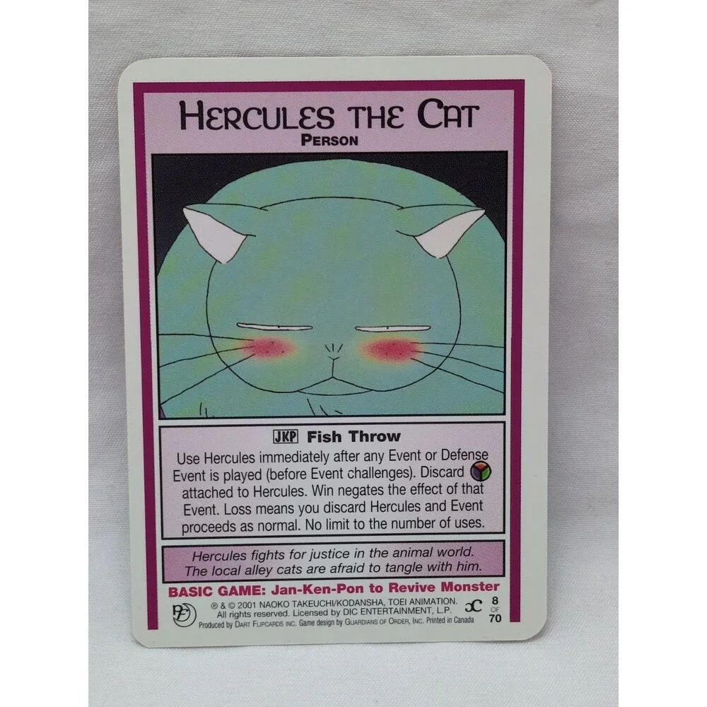 Hercules The Cat Sailor Moon CCG Past And Future Card #8